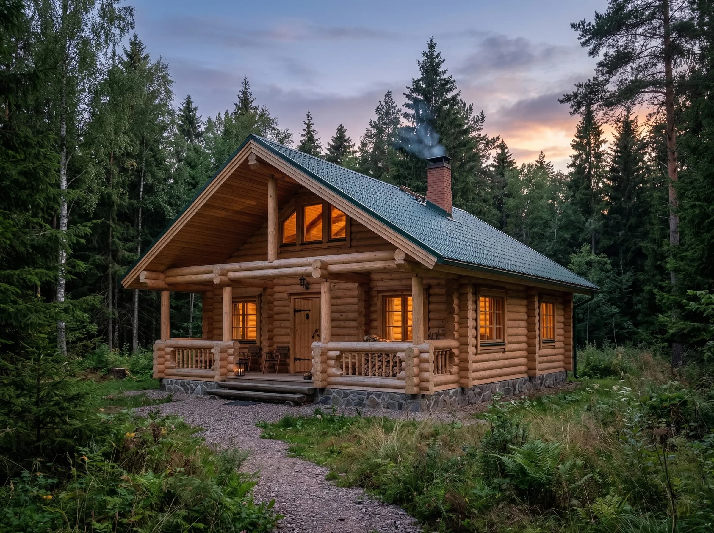 Дом из бруса — живое тепло натурального дерева