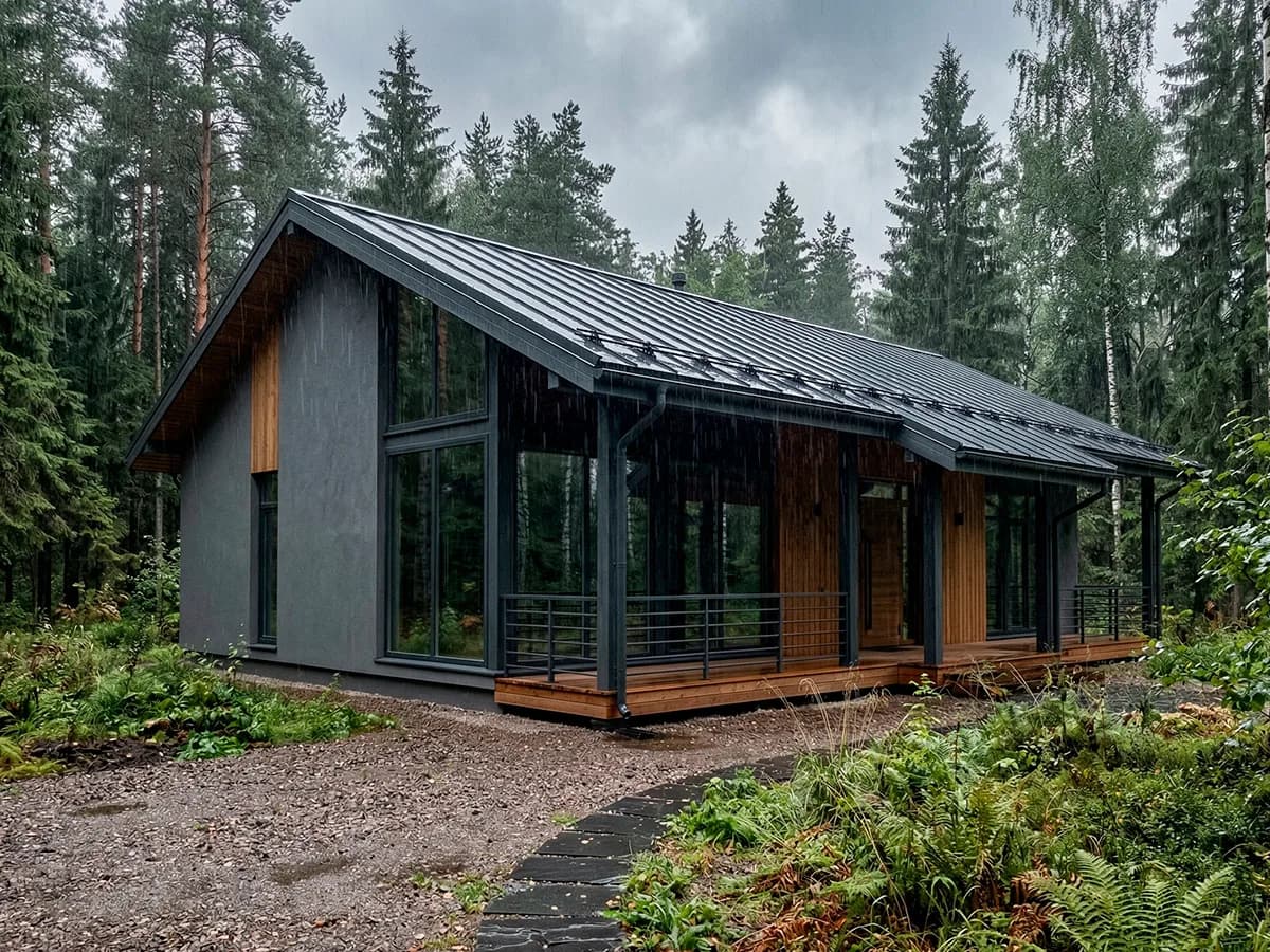 Построенные дома из газобетона 2