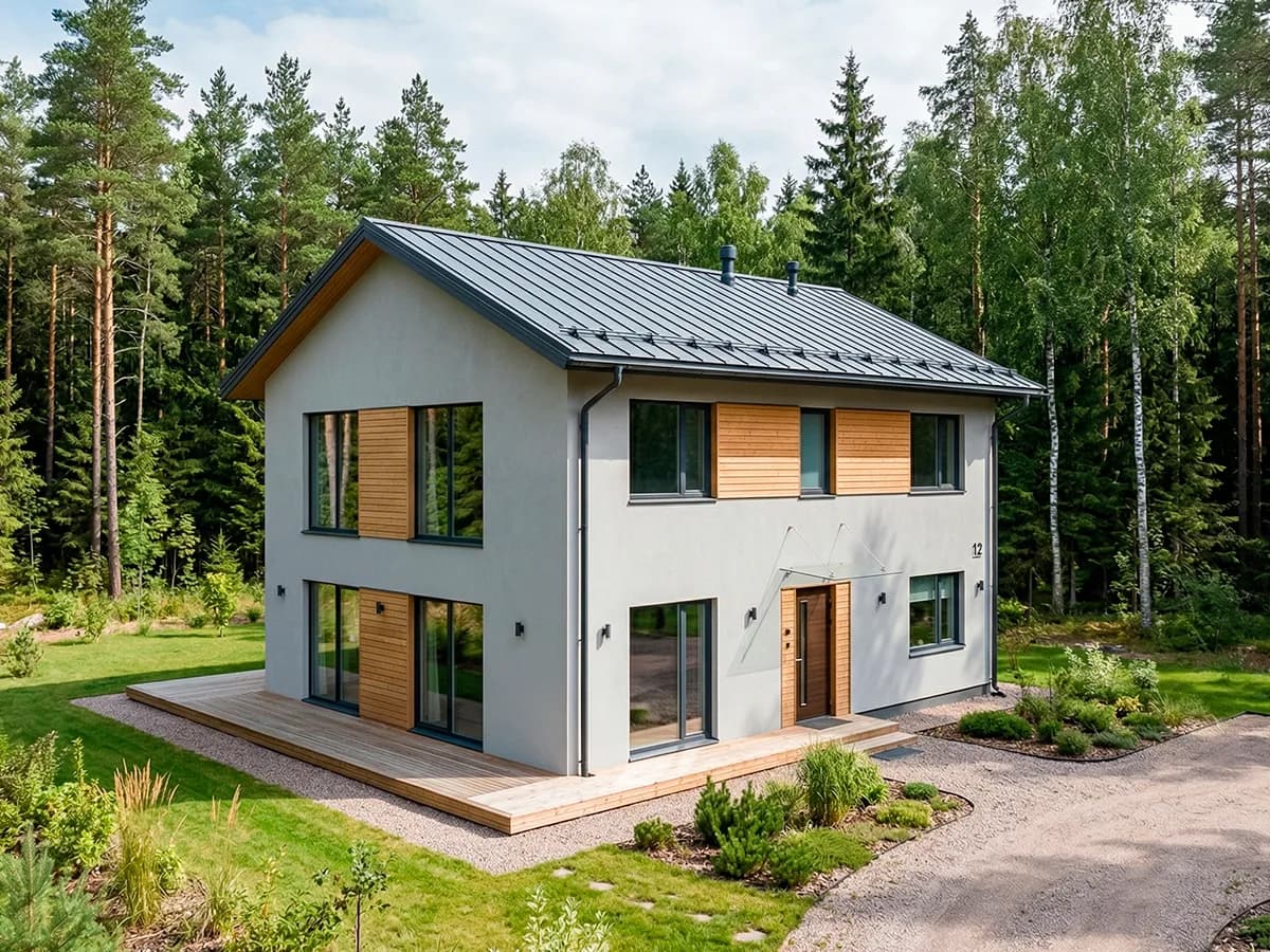 Построенные дома из газобетона 3