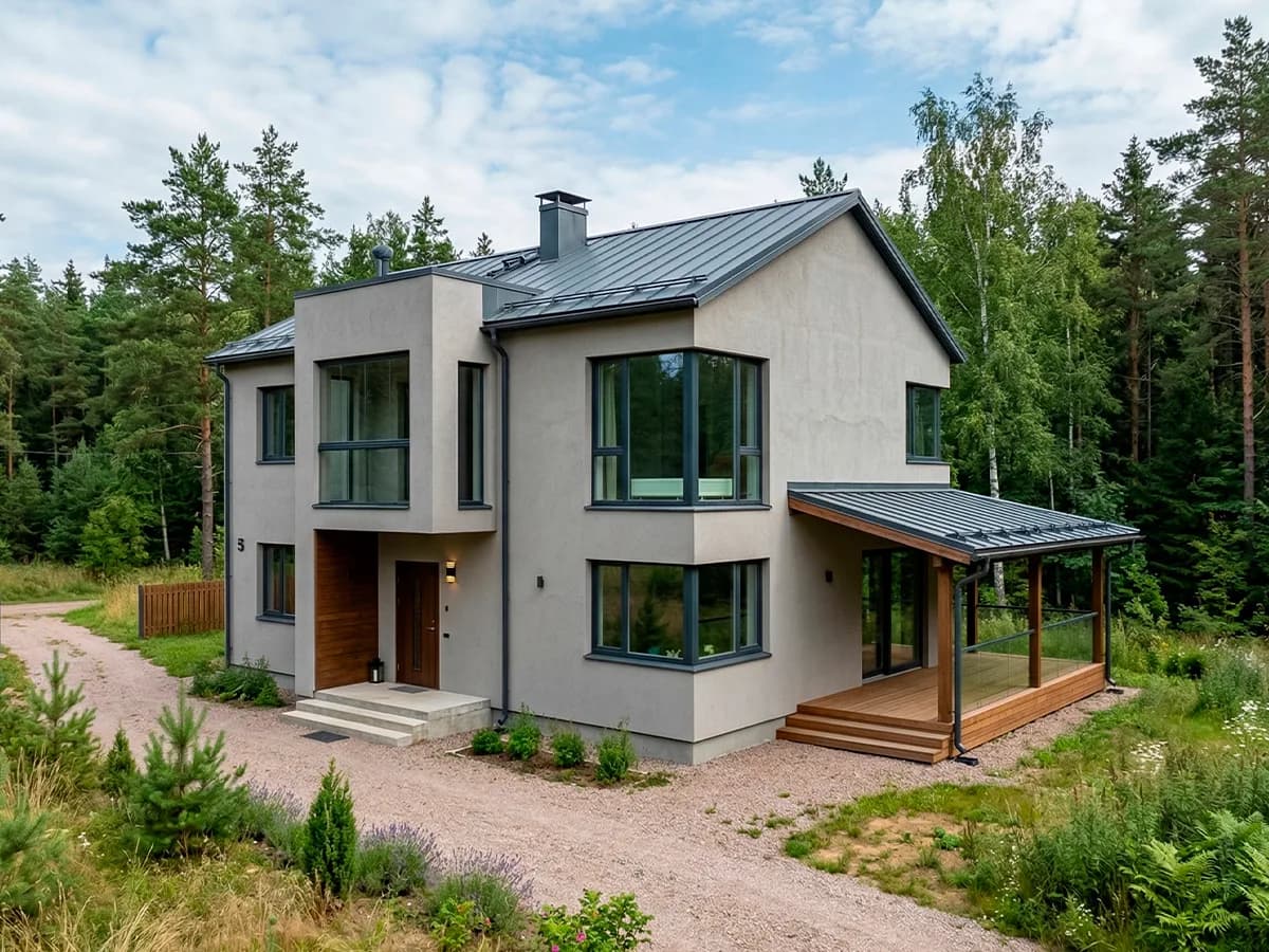 Построенные дома из газобетона 4