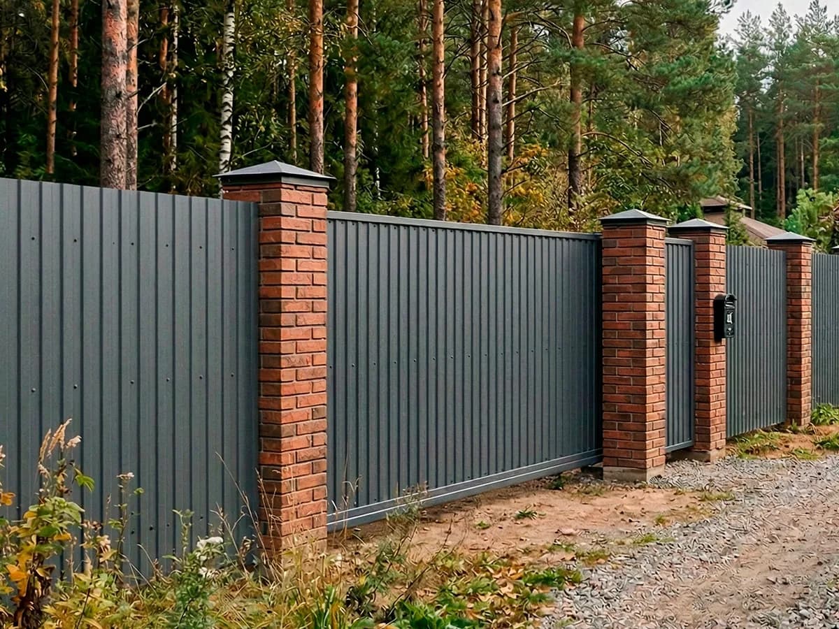 Примеры установленных заборов 1