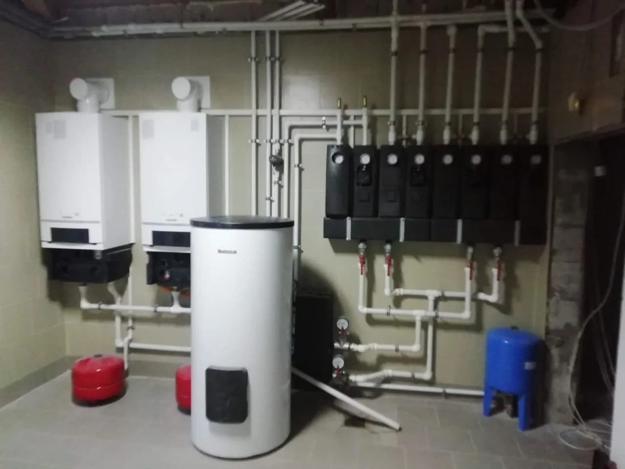 Каскад Buderus с многоконтурной разводкой 4