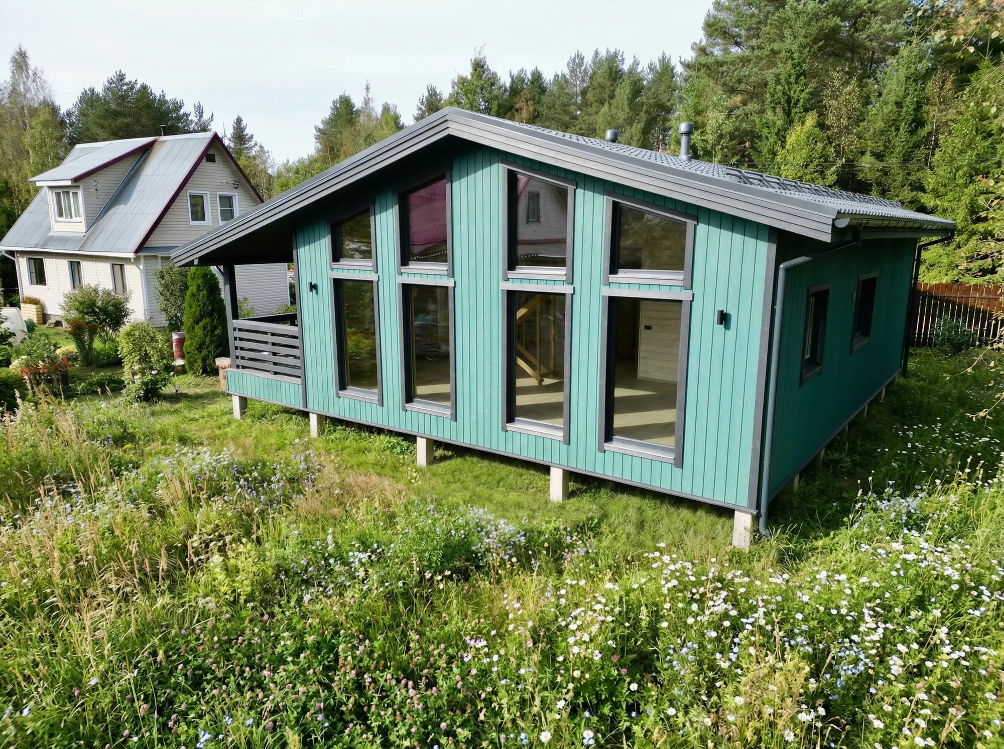 Каркасный дом 93 м² в Рощино