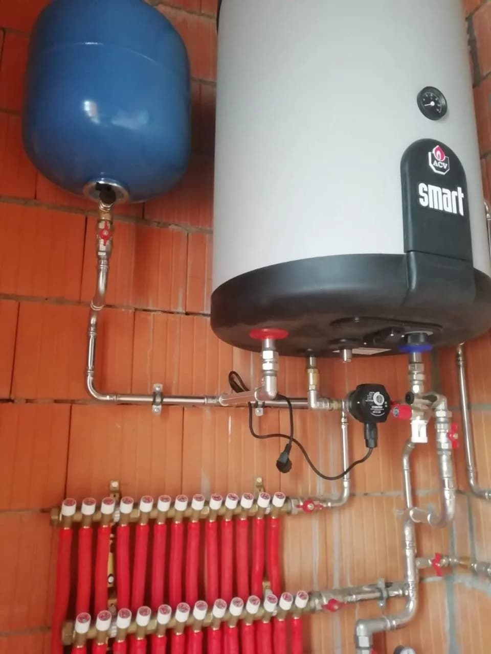 Монтаж теплого пола в кирпичном доме 9