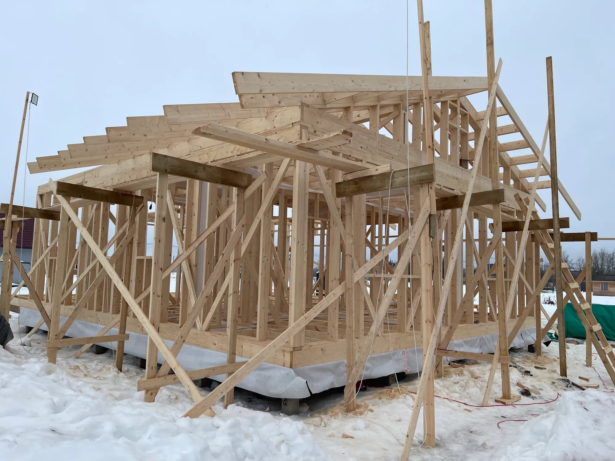 Одноэтажный каркасный дом в п. "Голубые Озёра" 2