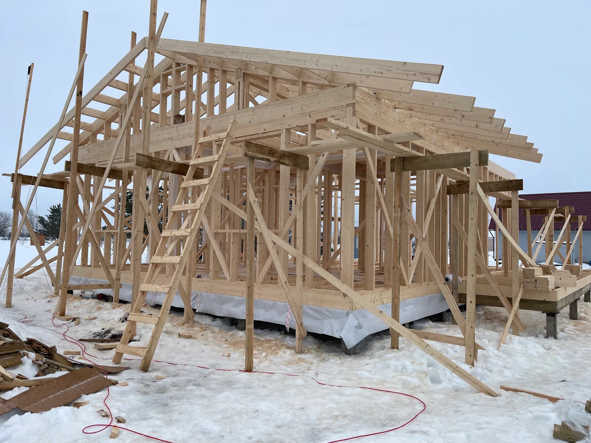 Одноэтажный каркасный дом в п. "Голубые Озёра" 3