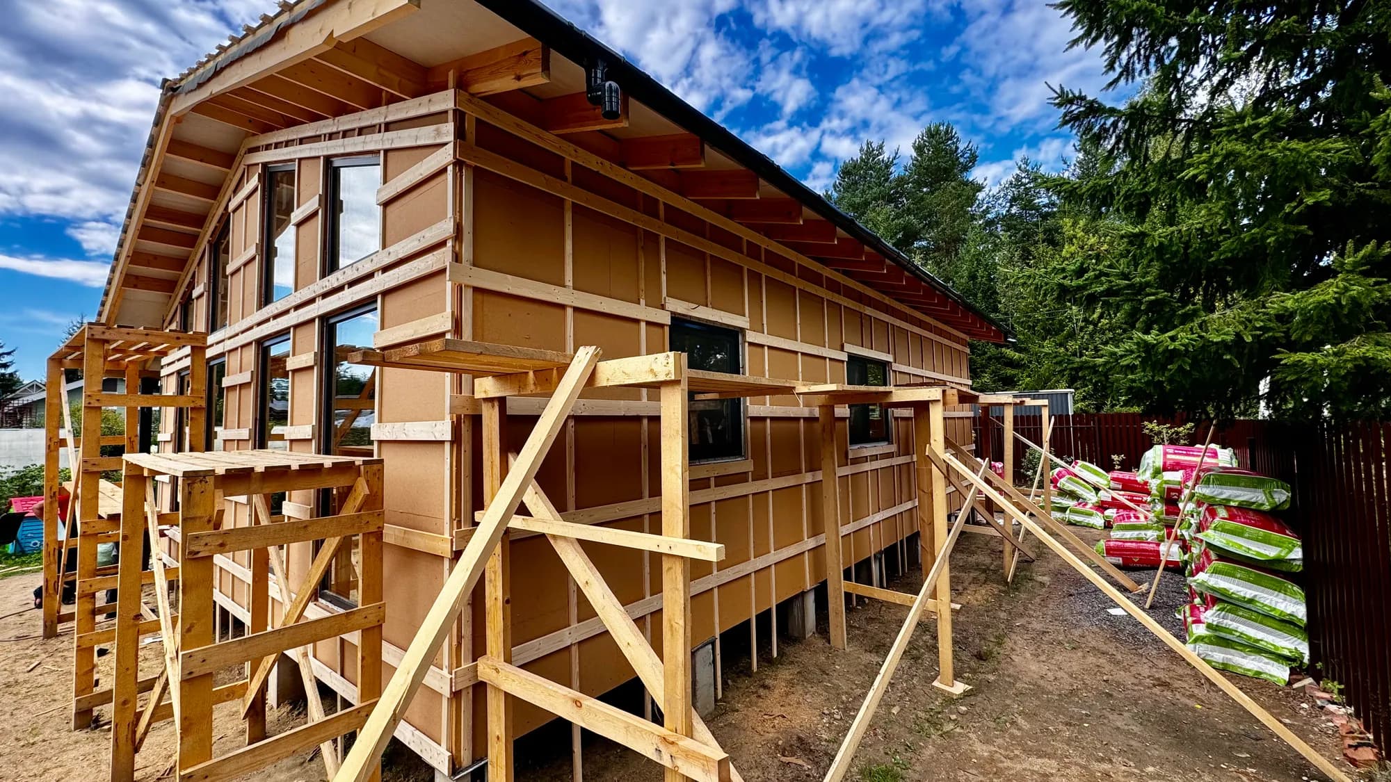 Каркасный дом 93 м² в Рощино 8