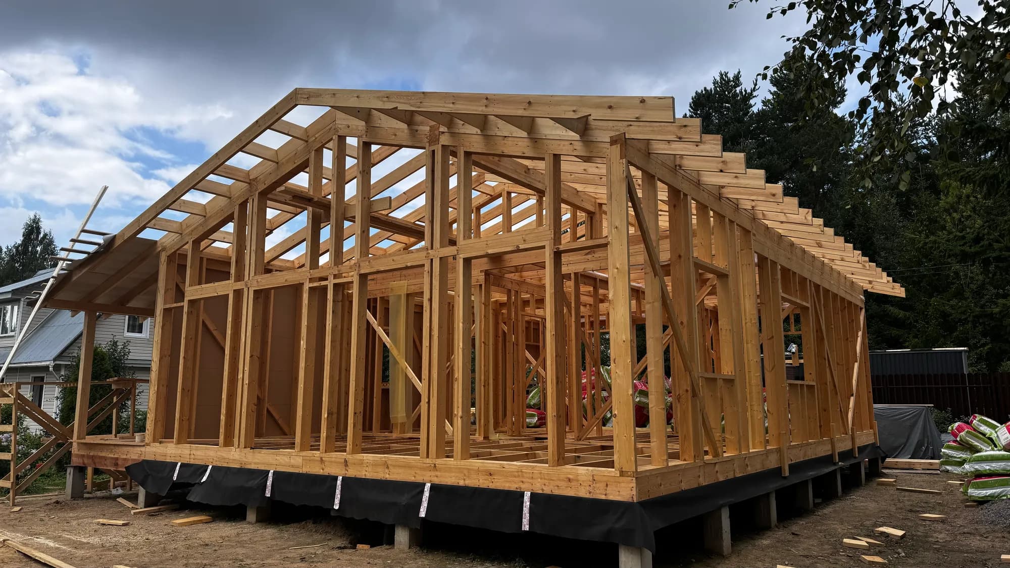 Каркасный дом 93 м² в Рощино 9